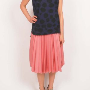 All Over Cheetah Sleeveless Tshirt Dip Hem
