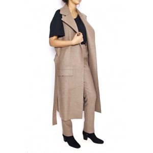 Sleeveless Wool Felt Gilet