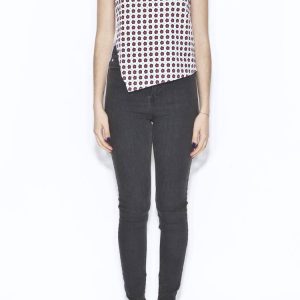 High-Waisted Slim Jeans