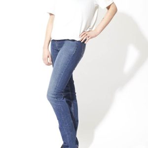 High-Waisted Slim Jeans