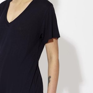 Low V Neck T-Shirt