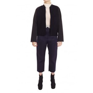 CALF COLLAR BOMBER